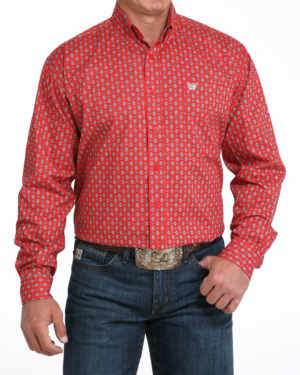 Men s Stretch Classic Fit Button-Down Western Shirt