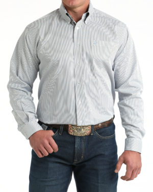 Men TENCEL Classic Fit Button-Down Western Shirt