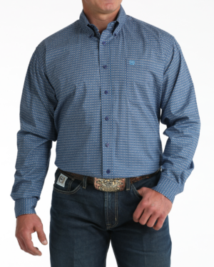 Men s Stretch Classic Fit Button-Down Western Shirt
