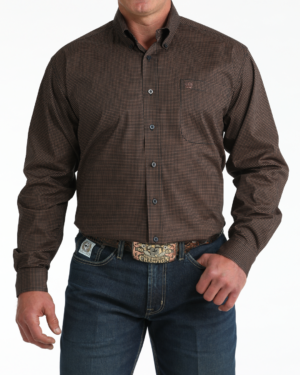 Men s Stretch Classic Fit Button-Down Western Shirt