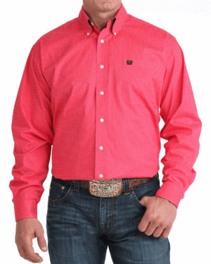 Men s Stretch Classic Fit Button-Down Western Shirt