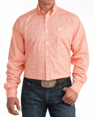 Men s Stretch Classic Fit Button-Down Western Shirt