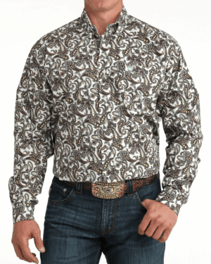 Men s Classic Fit Button-Down Western Shirt