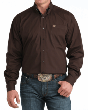 Men s Stretch Classic Fit Button-Down Western Shirt
