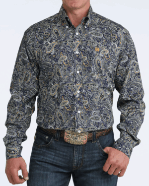 Men s Classic Fit Button-Down Western Shirt
