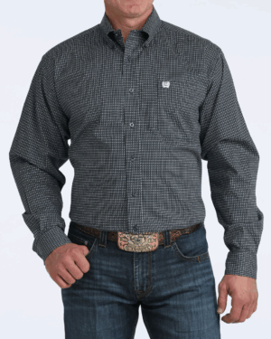 Men s Stretch Classic Fit Button-Down Western Shirt