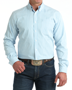 Men Modern Fit Button-Down Western Shirt