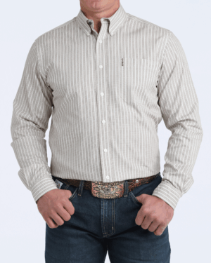 Men Modern Fit Button-Down Western Shirt