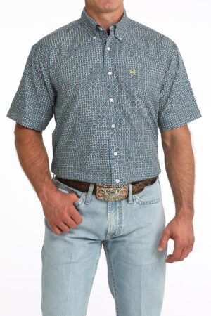 Men Arenaflex Button-Down Western Shirt