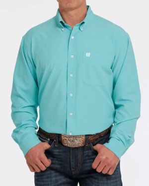 Men Arenaflex Button-Down Western Shirt