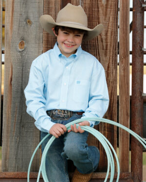 Boy s TENCEL Classic Fit Button-Down Western Shirt