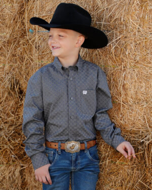 Boy s Button-Down Western Shirt